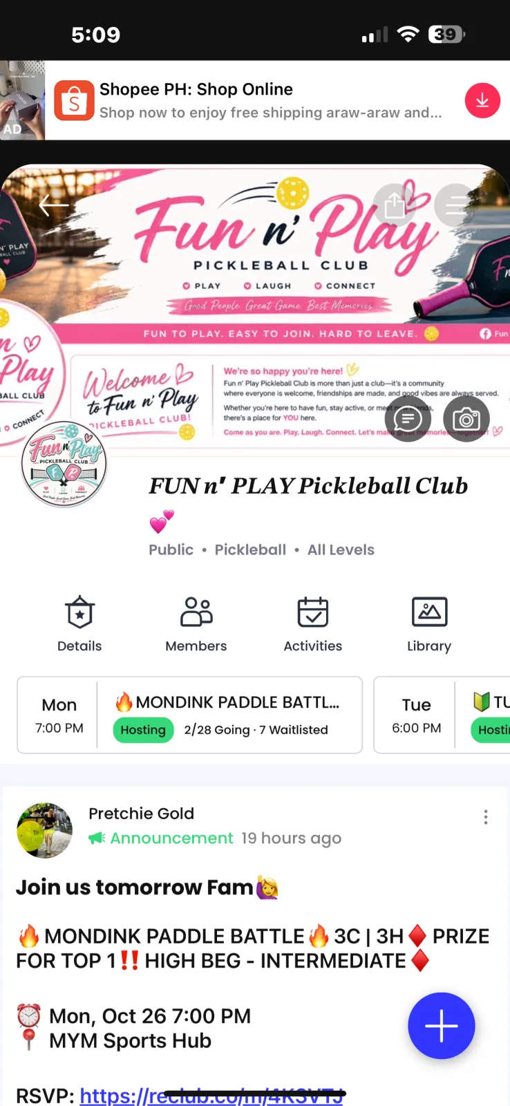 FUN n’ PLAY Pickleball Club — Photo 1