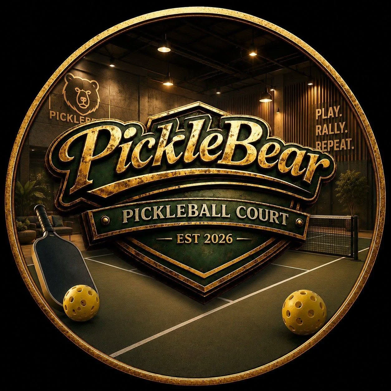 PickleBear Pickleball Court