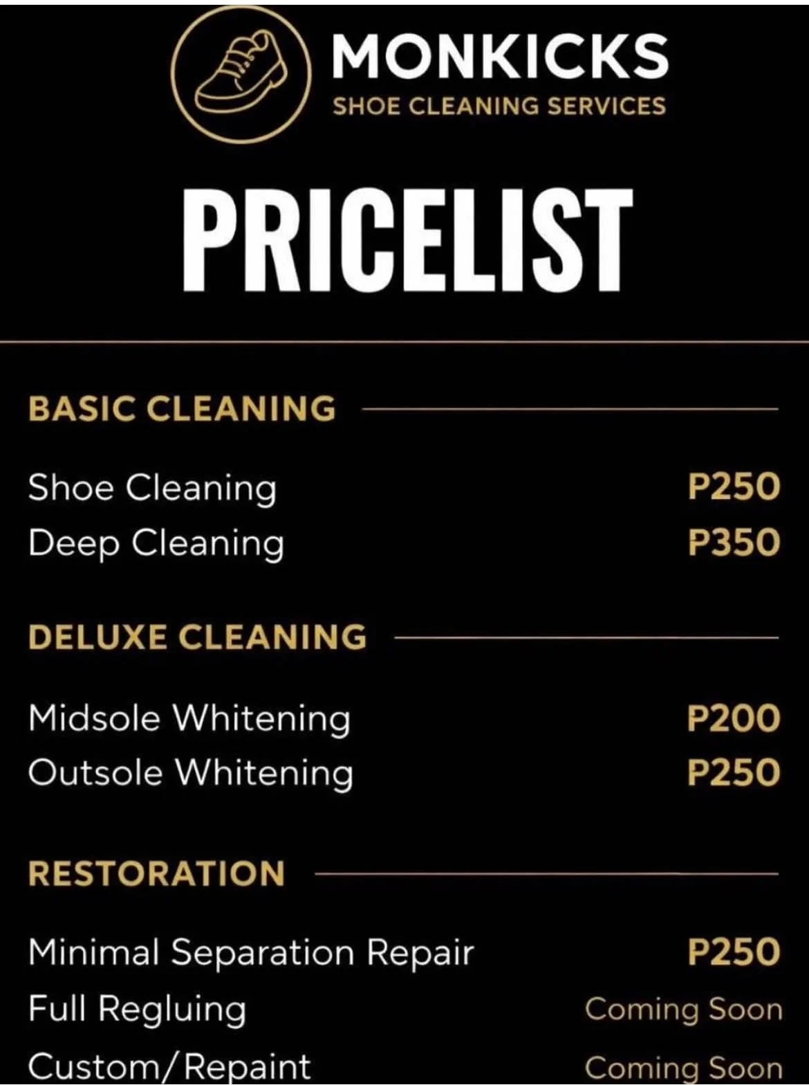 monkicks Shoe Cleaning and Shoe repair services